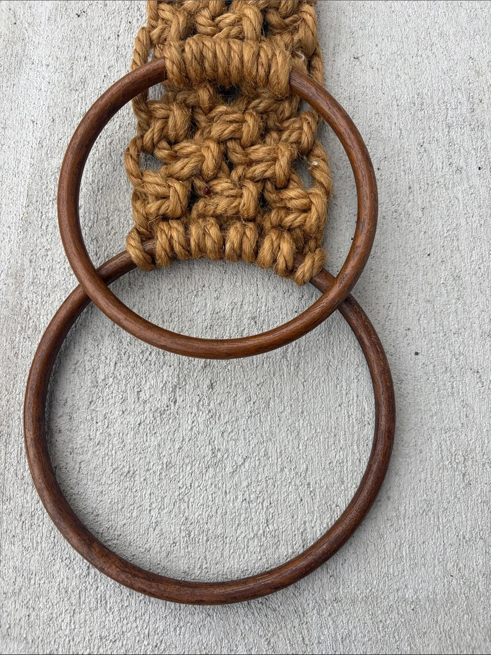 Vintage handcrafted macramé